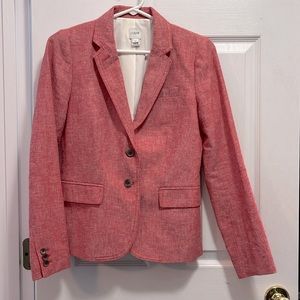 J.Crew women suit. It’s like a salmon linen color. Size 00.